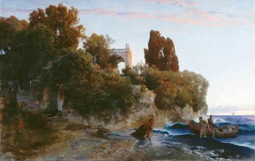 Arnold Böcklin (born 16 October 1827, died January 1901), Swiss painter, draughtsman, graphic