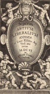 Title page of the Septem Artium Liberalium Icones, illustrations of the seven liberal arts, by