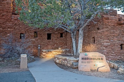 Grand Canyon National Park, Arizona - Hopi House, on the Canyon's South Rim, sells Native American