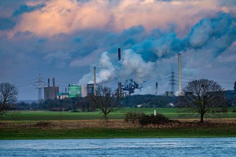 Hüttenwerke Krupp-Mannesmann, HKM in Duisburg-Hüttenheim, 2 blast furnaces, coking plant,