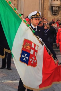 Sicily, Trapani, Good Friday mystery procession La Processione dei Misteri, groups accompany the