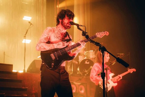 Singer Simon Neil from Biffy Clyro live on Futique Tour 2026 in Berlin's Max-Schmeling-Halle on 16