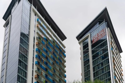Batumi, Georgia. July 21st 2025. Hotel and residence apartment buildings for sale and rent on the