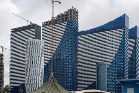 Batumi, Georgia. July 21st 2025. The Orbi City hotel and apartment buildings, finished and under