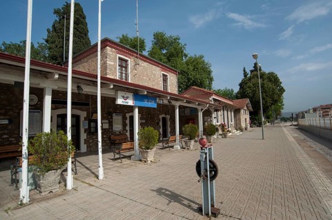 Selcuk, Izmir Turkey. May 1st 2017 Selcuk rail station near Izmir Turkey
