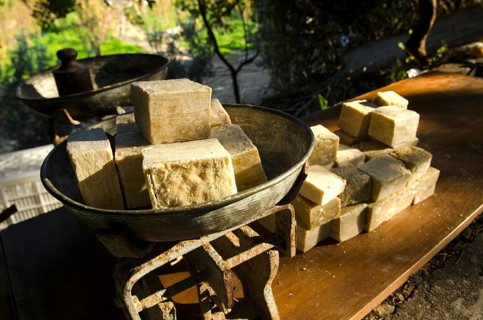 Antakya, Turkey. December 22rd 2013 Olive Oil Soap for sale Hatay Province South East Turkey