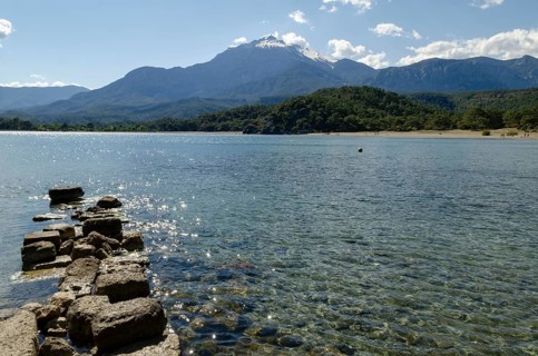 The crystal clear waters of the Mediterranean at the ancient harbour of Phaselis, Kemer, Antalya,
