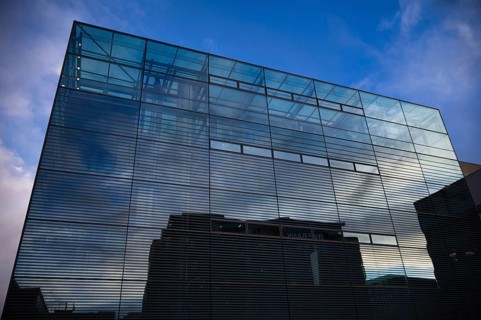 Art museum, Cube, glass cube, Stuttgart, Baden-Württemberg, Germany
