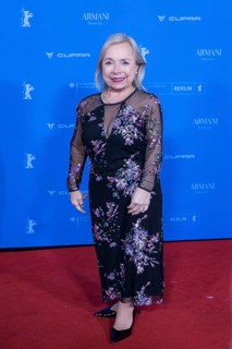 Christine Ursprung on the Red Carpet in front of the premiere of the film The Blood Countess at the