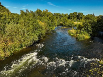 Datteln, North Rhine-Westphalia, Germany - Lippe, river and floodplain development of the Lippe