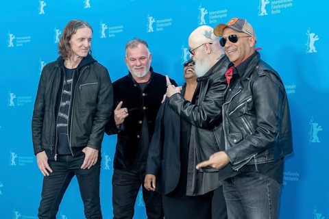Sam Dunn, François Payard, Jacqueline Lyanga, Rob Halford, Tom Morello at the photocall for the