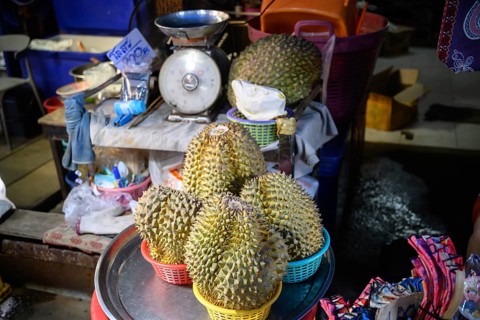 Durian, known as the king of fruits, is a large, spiky tropical fruit famously popular in Thailand