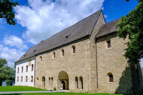 Torhalle, Fraueninsel, Chiemsee, Chiemgau, Upper Bavaria, Bavaria, Germany