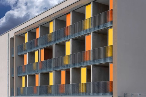 Apartments for rent with balcony and colorful sliding areas, Erlangen, Middle Franconia, Bavaria,