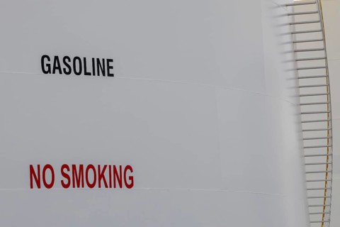 Phoenix, Arizona - A gasoline fuel tank owned by Kinder Morgan, one of dozens of gasoline and other