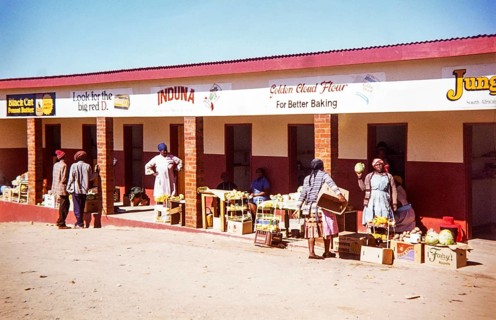 Woman at local market selling fruit, South Africa, Africa, 1979