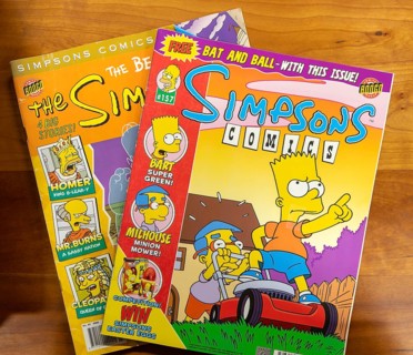 Simpsons comics magazines published by Bongo Comics Group, issue 157 from 2009