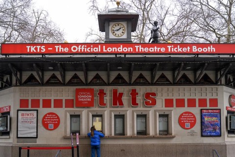 London, UK. January 29th 2025. The Lodge, Leicester Square Box Office theatre ticket booth selling
