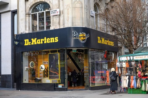 London, UK. January 29th 2025. The official Dr Martens store, the fashion footwear brand shop,