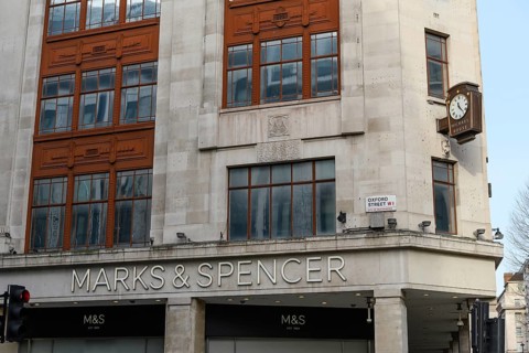 London, UK. January 29th 2025. The flagship Marks and Spencer store in Oxford street, the food and