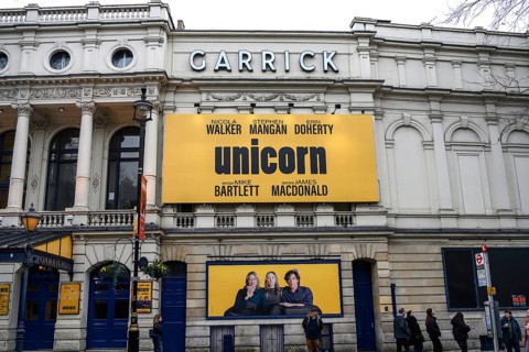 London, UK. January 29th 2025. Unicorn a play staring Nicola Walker and Stephen Mangan at The