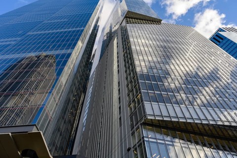 British high rise office buildings in the city of London financial district, centre of the UK