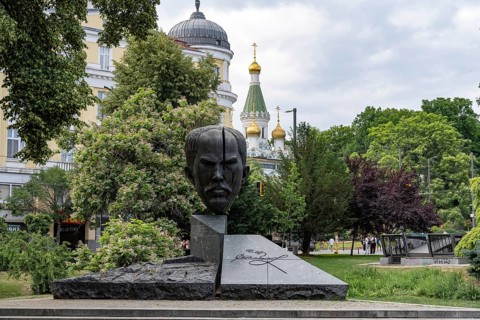 Sofia, Bulgaria. June 21st 2025. Monument to Stefan Nikolov Stambolov was a Bulgarian politician,