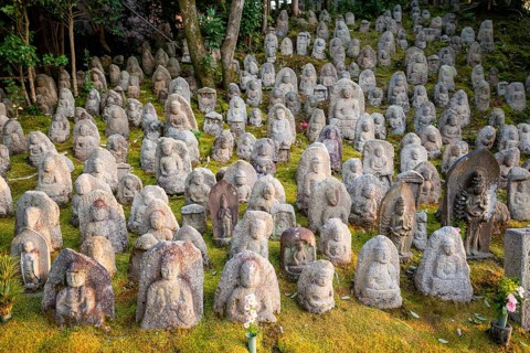 Sentai Sekibutsu-gun Garden with Thousand Buddha Stone Figures, Kiyomizu-dera Temple, Buddhist