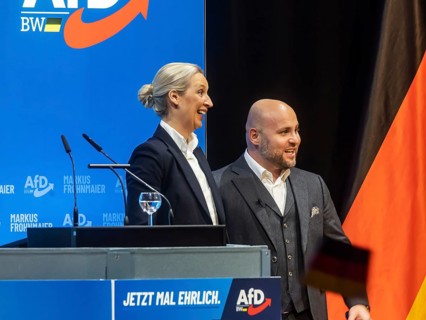 Campaign event for the state election of the AfD party at the Congress Centre Pforzheim CCP. Markus