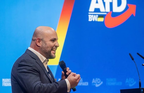 Markus Frohnmaier, MdB. Leading candidate for the post of Minister-President in Baden-Württemberg.