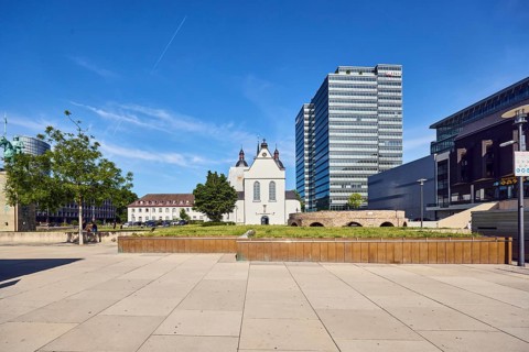 MaxCologne high-rise building, Lanxess, corporate headquarters, Lanxess Tower, Alt St. Heribert