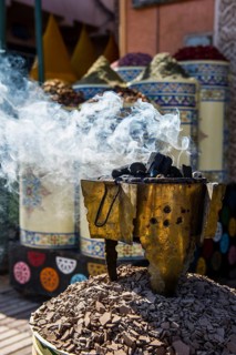 Spices and incense shop, Souk, Marrakech, Morocco