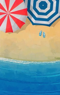 Beach day illustration