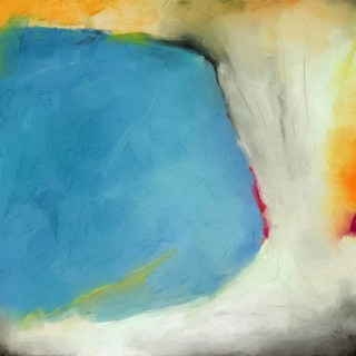 Landscape beach abstract digital painting