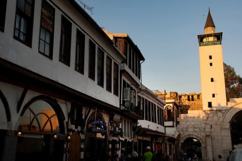 Damascus, Syria. 21st July 2010 Bab Shaqi, The Historical East Gate of the Old City of Damascus,