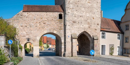 Das Nördlinger Tor, Dinkelsbühl, Ansbach District, Middle Franconia, Bavaria, Germany