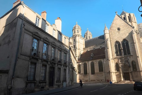 Dijon, France. September 19th 2024 The elegant architecture of Dijon, a city in the historical