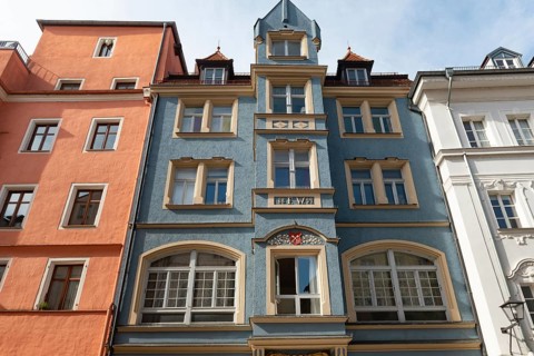 Regensburg, Germany. October 7th 2024 Beautiful medieval architecture of German Bavarian city of