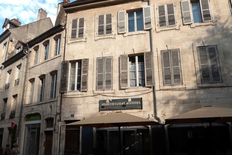 Dole, France. September 20th 2024 Beautiful architecture of Dole in the Jura region of France