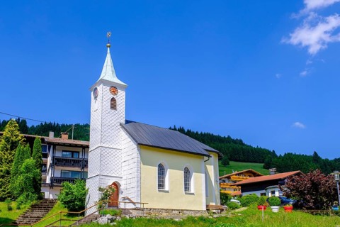 Parish Church of Our Lady of Mary, Jungholz, Oberallgäu, Allgäu, Tyrol, Austria