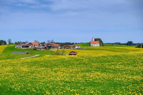 Filialkirche St. Anna, Kirchthal bei Seeg, Ostallgäu, Swabia, Bavaria, Germany