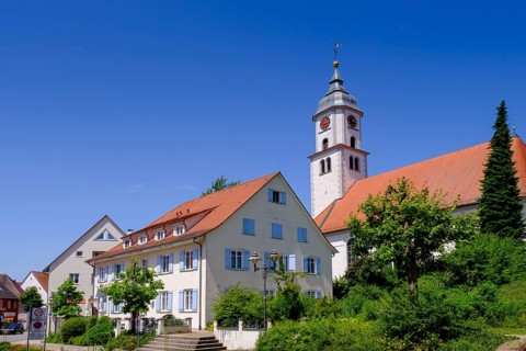 St. Verena Parish Church, Bad Wurzach, Upper Swabia, Swabia, Baden-Württemberg, Germany