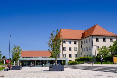Former monastery, Wurzacher Ried Nature Conservation Center, Wurzacher Ach, Bad Wurzach, Upper