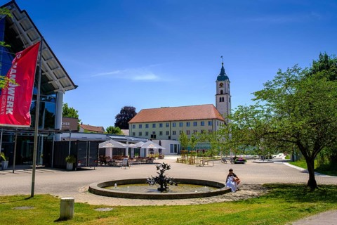 Former monastery, Wurzacher Ried Nature Conservation Center, St. Verena Parish Church, Wurzacher