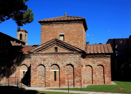Mausoleum of Galla Placidia, originally built as a funerary chapel for Galla Placidia, the daughter