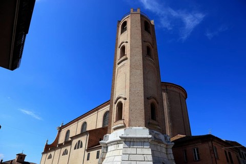 Cathedral, San Cassiano, in the lagoon town of Comacchio in Emilia-Romagna, Ferrara province, Italy