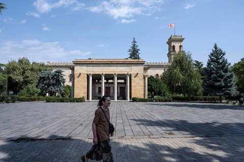 Gori, Georgia. September 9th 2025. The exterior of the house where former Soviet leader Joseph