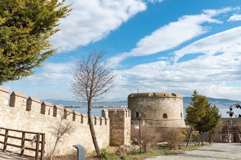 Canakkale, Turkey. February 18th 2022 Kilitbahir Castle is a fortress on the west side of the