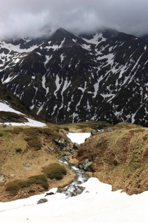 Ladschaft on the Transfogarasan Highway, Transfagarasan, connects the Arges Valley in Great