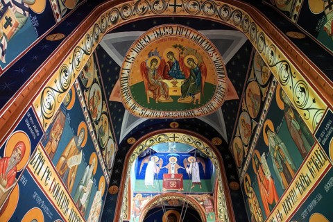 Freken in the interior, Sfantul Ilie Paltinul monastery, Holy Prophet Elias Paltinul monastery,
